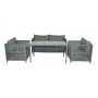 HANAH HOME Baštenska garnitura Mana 3 Light Grey - slika 1