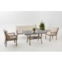 HANAH HOME Baštenska garnitura Pure Rattan (3+1+1+S) - slika 1
