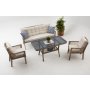 HANAH HOME Baštenska garnitura Pure Rattan (3+1+1+S) - slika 3