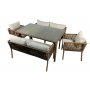 HANAH HOME Baštenska garnitura Vera 2 Dark Brown - slika 2