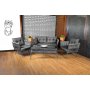 HANAH HOME Baštenska garnitura Violet Grey (1+1+2+S) - slika 1