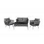 HANAH HOME Baštenska garnitura Violet Grey (1+1+2+S) - slika 2