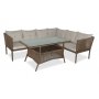 HANAH HOME Baštenska garnitura Shangai 5 Dark Brown - slika 1