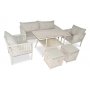 HANAH HOME Baštenska garnitura Shangai 4 Cream - slika 1