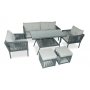 HANAH HOME Baštenska garnitura Shangai 4 Grey - slika 1