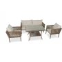 HANAH HOME Baštenska garnitura Shangai 3 Dark Brown - slika 1