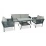 HANAH HOME Baštenska garnitura Shangai 3 Grey - slika 1