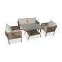 HANAH HOME Baštenska garnitura Shangai 62 Dark Brown - slika 1