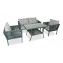 HANAH HOME Baštenska garnitura Shangai 62 Grey - slika 1