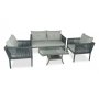 HANAH HOME Baštenska garnitura Shangai 38 Grey - slika 1