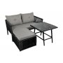 HANAH HOME Baštenska garnitura Shangai 8 Grey - slika 1