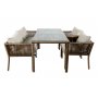 HANAH HOME Baštenska garnitura Vera 3 Dark Brown - slika 2