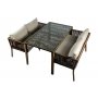 HANAH HOME Baštenska garnitura Vera 4 Dark Brown - slika 2