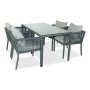 HANAH HOME Baštenska garnitura Vera 140 Grey - slika 1