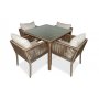 HANAH HOME Baštenska garnitura Vera 90 Dark Brown - slika 1
