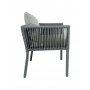 HANAH HOME Baštenska garnitura Vera 90 Grey - slika 4