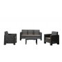 HANAH HOME Baštenska garnitura Aksu 3+1+1+S Takim Anthracite - slika 2