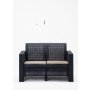 HANAH HOME Baštenska garnitura Aksu 2+1+1+S Takim Anthracite - slika 4
