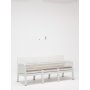 HANAH HOME Baštenska garnitura Lara 3+1+1+S Takim White - slika 3