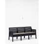 HANAH HOME Baštenska garnitura Lara 3+1+1+S Takim Anthracite - slika 3