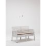 HANAH HOME Baštenska garnitura Lara 2+1+1+S Takim White - slika 3