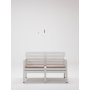 HANAH HOME Baštenska garnitura Lara 2+1+1+S Takim White - slika 4