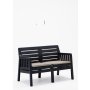 HANAH HOME Baštenska garnitura Lara 2+1+1+S Takim Anthracite - slika 3