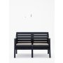 HANAH HOME Baštenska garnitura Lara 2+1+1+S Takim Anthracite - slika 4