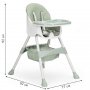 ECO TOYS Stolica za hranjenje 2 u 1 azurna - slika 2