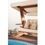 HANAH HOME Baštenska ljuljaška trosed Luna Deluxe 2600 Beige - slika 3