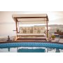 HANAH HOME Baštenska ljuljaška trosed Luna Deluxe 2600 Beige - slika 1