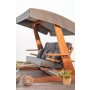 HANAH HOME Baštenska ljuljaška trosed Luna Deluxe 2600 Anthracite - slika 4