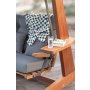 HANAH HOME Baštenska ljuljaška trosed Luna Deluxe 2600 Anthracite - slika 5