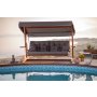 HANAH HOME Baštenska ljuljaška trosed Luna Deluxe 2600 Anthracite - slika 1