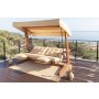 HANAH HOME Baštenska ljuljaška trosed Sia 2400 Beige - slika 2