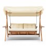 HANAH HOME Baštenska ljuljaška trosed Galata Swing S3 Cream - slika 3