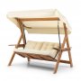 HANAH HOME Baštenska ljuljaška trosed Galata Swing S3 Cream - slika 1
