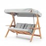 HANAH HOME Baštenska ljuljaška trosed Galata Swing S3 Grey - slika 2