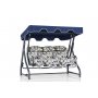 HANAH HOME Baštenska ljuljaška trosed Salvia 2 Multicolor - slika 4