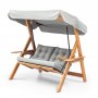 HANAH HOME Baštenska ljuljaška dvosed Galata Swing S2 Grey - slika 1