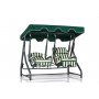 HANAH HOME Baštenska ljuljaška dvosed Daisy 2 White Green Black - slika 3