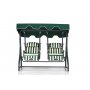 HANAH HOME Baštenska ljuljaška dvosed Daisy 2 White Green Black - slika 1