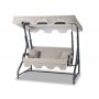 HANAH HOME Baštenska ljuljaška dvosed Morus Anthracite Grey - slika 1
