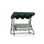 HANAH HOME Baštenska ljuljaška dvosed Morus 2 Green White Black - slika 1