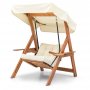HANAH HOME Baštenska ljuljaška Galata Swing S1 Cream - slika 1