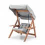 HANAH HOME Baštenska ljuljaška Galata Swing S1 Grey - slika 3