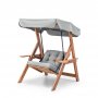 HANAH HOME Baštenska ljuljaška Galata Swing S1 Grey - slika 1