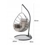 HANAH HOME Baštenska viseća ljuljaška Anka Anthracite Grey - slika 4