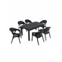 HANAH HOME Baštenski set Garden 90x150 Large Masa Takimi Anthracite - slika 2