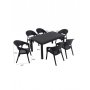 HANAH HOME Baštenski set Garden 90x150 Large Masa Takimi Anthracite - slika 3